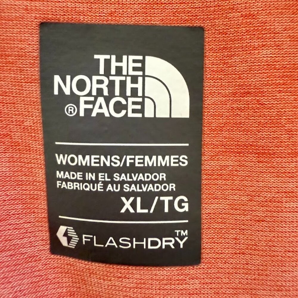North Face Flash Dry Short Sleeve Shirt in Salmon Color, Size XL - Picture 4 of 5